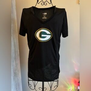 NFL Women's Black and White Green Bay Packers shirt